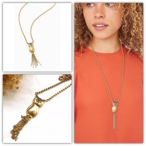 EUC Pave Owl Pendant Stella & Dot necklace